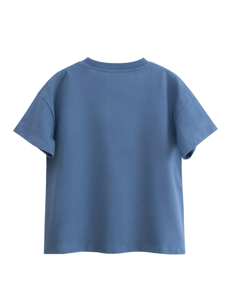 Arrival Letters Print Kids’ T-Shirt in European and American Style for Summer-1