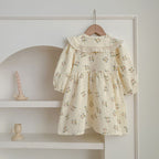 Adorable Baby Lace Collar Onesies or Floral Pattern Girls Dress-2