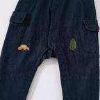 Autumn and Spring Arrival Baby Casual Embroidered Pattern Denim Rompers-2