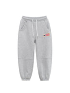 Autumn and Spring New Arrival Modern Casual Kids Versatile Letters and Striped Logo Sportswear Pants-1