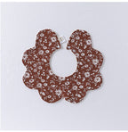 Adorable Simple Pattern Cotton Snap-on Flowers Shaped Bib-12