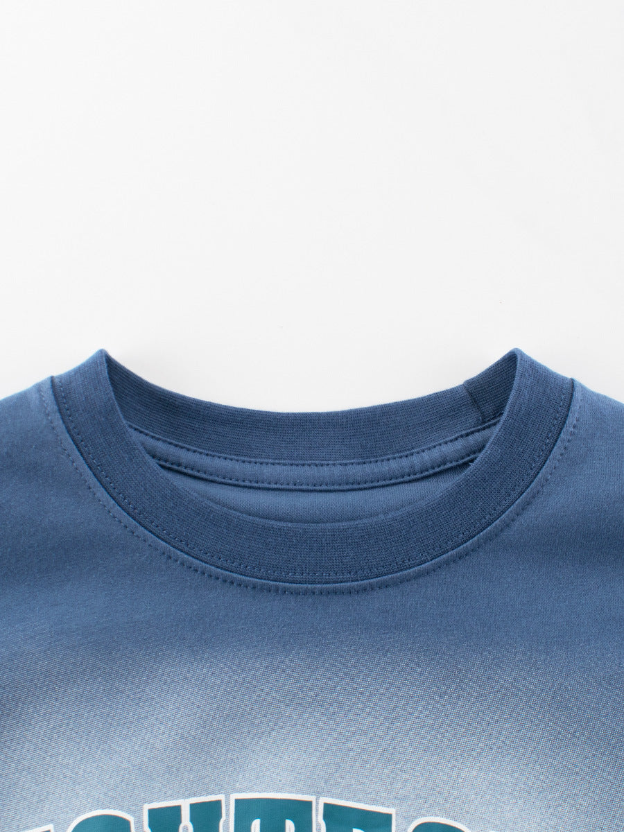 Arrival Letters Print Kids’ T-Shirt in European and American Style for Summer-2