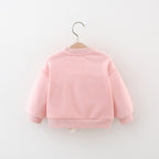 Autumn and Winter Arrival Girls Fleece Comfortable Long Sleeves Sequin Wing Decorated Top Cute Sweater-2