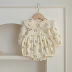 Adorable Baby Lace Collar Onesies or Floral Pattern Girls Dress-3