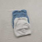Baby Solid Color Plush Single Breasted Sleeveless Coat In Winter-3
