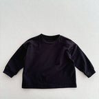 Arrival Kids Unisex Soft Comfortable Long Sleeves Solid Color Top Casual T-shirt-4