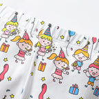 Winter and Autumn Girls Dinosaurs Cartoon Pattern Long Sleeves Sweatshirt and White Pants Clothing Set-4