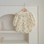 Adorable Baby Lace Collar Onesies or Floral Pattern Girls Dress-4