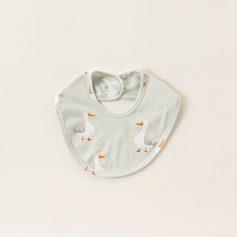 Adorable Cartoon Cotton Snap-on Bib-1