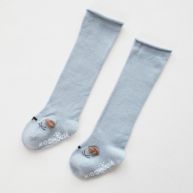 Baby Non-Slip Over The Knee Soft Cotton High Tube Socks-5