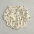 Adorable Baby Lace Collar Onesies or Floral Pattern Girls Dress-6