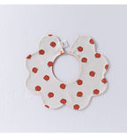 Adorable Simple Pattern Cotton Snap-on Flowers Shaped Bib-4