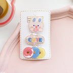 Children’s Cute Acrylic Small Animal Girl Heart Side Hairpin Hair Clips-6